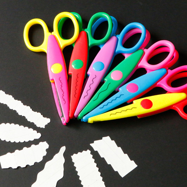 Craft Decorative Scissors Kids  Scissors Craft Scrapbook - 6pcs Paper Craft  Scissors - Aliexpress